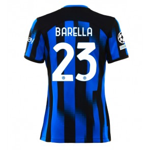 Inter Milan Nicolo Barella #23 Hemmatröja Kvinnor 2023-24 Kortärmad